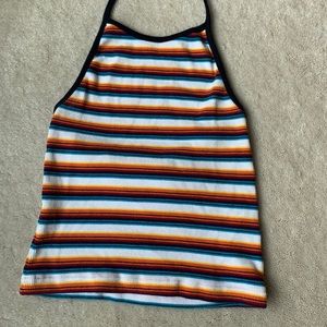 Brandy Melville halter striped top